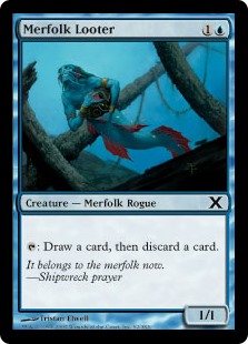 Merfolk Looter
 {T}: Draw a card, then discard a card.